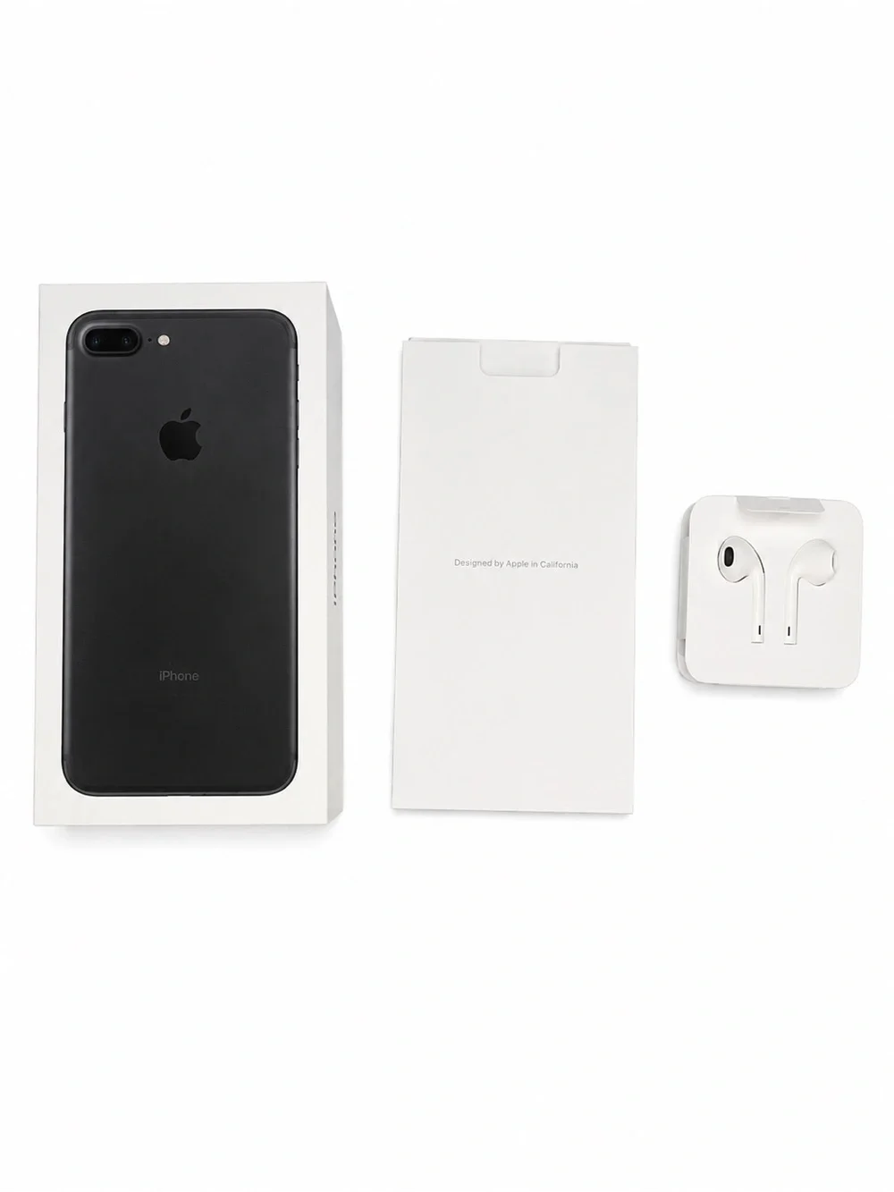 Genuine Apple iPhone 7 Plus Black 32GB Box w/ EarPod & Paperwork No Phone